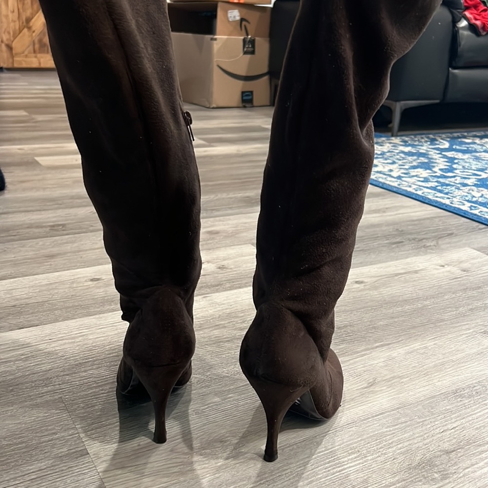 BCBGirls faux suede boots, EUC - Picture 7 of 9